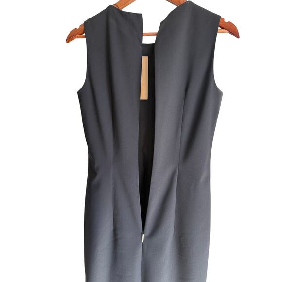 BOSS Dirusa Fundamental Sheath Dress Size 2 Black Corporate Dress Classy Chic - Picture 6 of 13